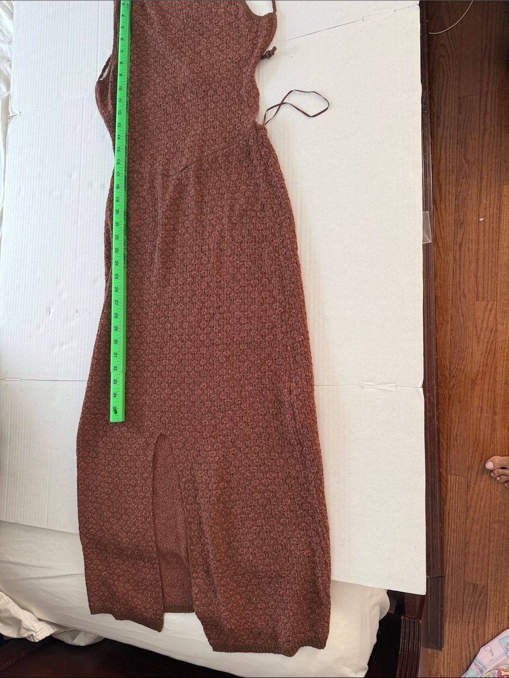 Free People Brown Printed Backless Mindy Knit long dress XL NWOT - Picture 6 of 6